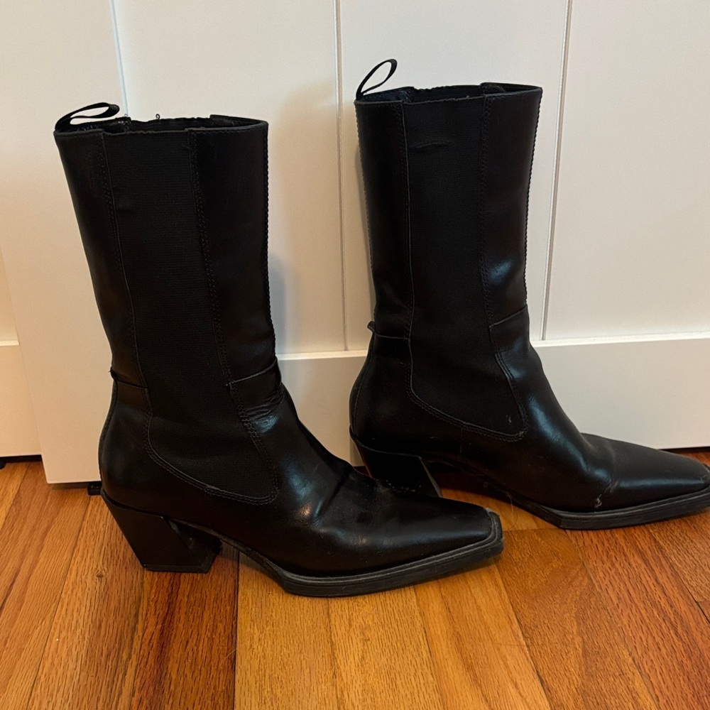Vagabond Black Leather Women's Boots